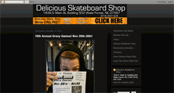 Desktop Screenshot of deliciousskateboardshop.com
